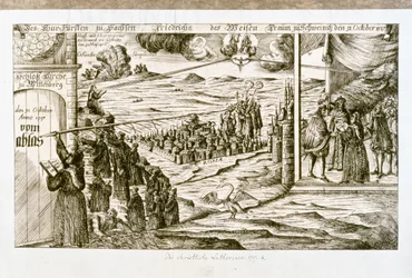 LUTHER Martin: Allegorischer Druck des Traums von Friedrich dem Weisen, Fürst von Sachsen (Stich)