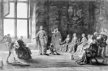 Leonardo da Vinci (Leonardo da Vinci) (1452 - 1519) am Hof von Ludovico Sforza, genannt Il Moro