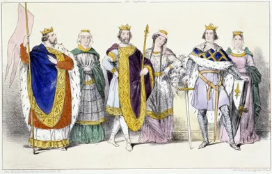 Die Kapetinger: Ludwig VI. der Dicke (1081-1137) und Adelheid von Savoyen (ca. 1100-1154), Ludwig VII. der Jüngere (1120-1180) und Adele von Champagne (oder Blois) (ca. 1140-1206), Philipp II. genannt Philipp August (1165-1223) und Isabelle de Hainaut (117