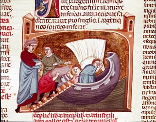 Beladung eines Schiffes zur Zeit von Kaiser Justinian