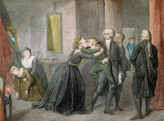Louis XVII wurde am 3. Juli von seiner Mutter Marie Antoinette getrennt