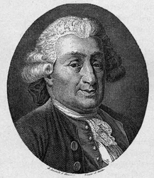 Porträt von Carlo Goldoni (1707 - 1793), italienischer Komödienautor. Gravur des 19. Jahrhunderts von A. Locatelli