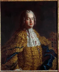 Porträt von Franz III. (1708-1765), Ehemann von Maria Theresia von Österreich. Anonymes Gemälde des 18. Jahrhunderts. Nancy, Musée Historique Lorrain