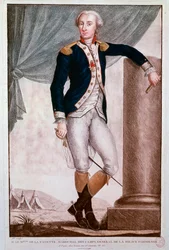 Porträt von Gilbert du Motier, Marquis de Lafayette