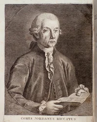 Porträt von Giordano Riccati (Gravur)
