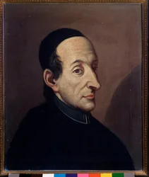 Porträt von Giovenale Sacchi (1726-1789), italienischer Musikwissenschaftler. Anonymes Gemälde. 18. Jahrhundert. Bologna, Civico Museo