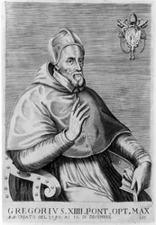 Porträt von Gregor XIV (1535 - 1591)