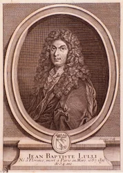 Porträt von Jean Baptiste Lully (Stich)