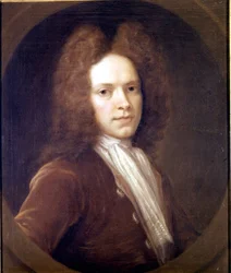 Porträt von John Christopher Pepusch (1667 - 1752), britischer Komponist