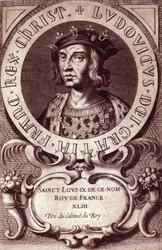 Porträt von Ludwig IX. oder Sankt Ludwig (1214 - 1270).