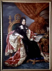 Porträt von Maria Theresia von Österreich (1717-1780), Königin von Ungarn, in Trauerkleidung, nach 1765 - Gemälde aus dem 18. Jahrhundert