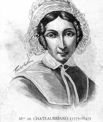 Porträt von Mme de Chateaubriand (1775 - 1847) - in „Les Contemporains“, o.D. Ende 19. Jahrhundert