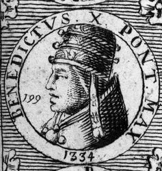 Porträt von Papst Benedikt X.