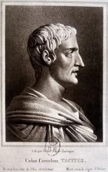 Porträt von Publius Cornelius Tacitus genannt Tacitus, römischer Historiker (ca. 56 - ca. 120).