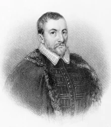 Porträt von Sir Thomas Bodley, englischer Diplomat und Gelehrter (1545-1613)