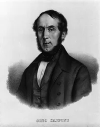 Porträt des italienischen Schriftstellers und Politikers Gino Capponi (1792-1876)