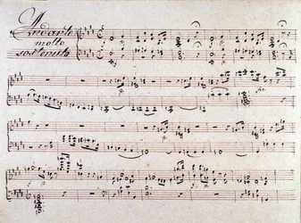 Notenblatt von Die zwei Tage, Oper von Luigi Cherubini