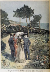 Der Kaiser von Österreich in Frankreich (Besuch des Kaiserpaars Franz Joseph und Elisabeth von Österreich (Sissi) an der Französischen Riviera)