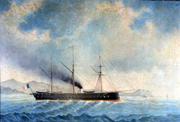 Die Fregatte Glory. 1859