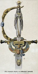 Das Ehrenschwert, das Kommandant Marchand angeboten wurde - in Le petit Journal vom 28.05.1899