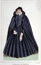 Porträt von Catherine de Medici (Caterina de Medici) (1519-1589)