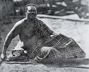 König Cetshwayo im Exil in Kapstadt