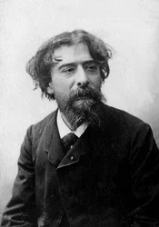 Porträt von Alphonse Daudet (1840-1897), französischer Romanautor und Erzähler