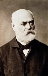 Porträt des englischen Komponisten Adolph von Henselt (1814-1889) Fotografie. 19. Jahrhundert. Bologna, civico museo musico