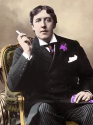 Porträt von Oscar Wilde. Fotografie aus dem 19. Jahrhundert