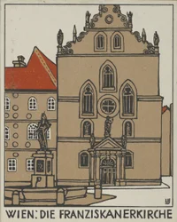 Wien: Die Franziskanerkirche, 1908