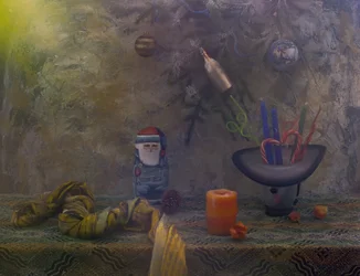 Gemütliches Weihnachts-Stillleben