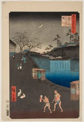 Aoi-Abhang vor dem Toranomon, aus der Serie „Hundert berühmte Ansichten von Edo“