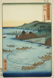 Awaji Provinz: Goshiki Strand, aus der Serie "Berühmte Orte in den sechzig Provinzen"