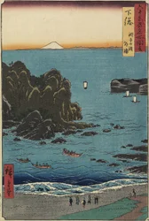 Cho_shi-Strand am offenen Meer, Shimo_sa-Provinz, August 1853