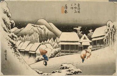 Abendschnee bei Kanbara