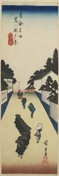 Abendansicht von Kasumigaseki, 1830-1844