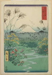 Feld bei O_tsuki in der Provinz Kai, April 1858