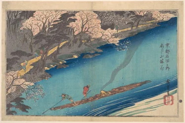 Volle Blüte in Arashiyama am Oi-Fluss
