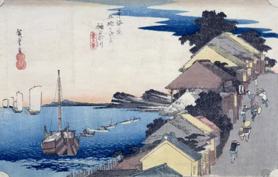 Kanagawa: Blick auf den Grat, aus der Serie 