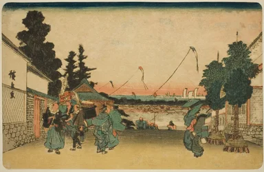 Kasumigaseki, aus der Serie "Berühmte Orte in Edo (Koto meisho)"