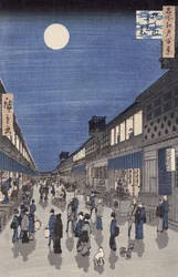 Nachtansicht der Saruwaka-Straße, aus 