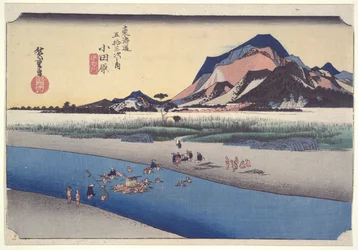 Odawara-Fähre, aus der Serie Dreiundfünfzig Stationen des Tōkaidō