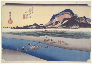 Odawara, Sakawa-Fluss, aus der Serie „Die 53 Stationen des Tōkaidō“