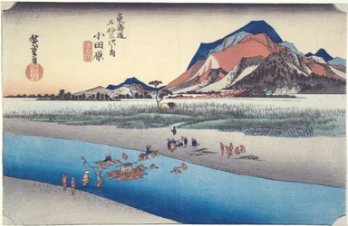 Odawara Sakawa-gawa, aus der Serie Die 53 Stationen des Tōkaidō