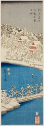 Shinobazu-Teich in Ueno (Ueno Shinobazu no ike), aus der Serie "Berühmte Orte in Edo (Edo meisho)"
