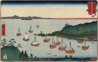 Uraga in der Provinz Sagami, Juli 1858