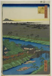 Yanagashima, aus der Serie „Hundert berühmte Ansichten von Edo (Meisho Edo hyakkei)“