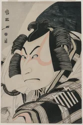 Nakamura Nakazo II als Matsuomaru in der Kutschenstopp-Szene