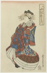 Nakamura Utaemon als Kurtisane