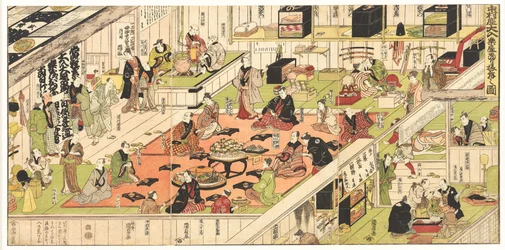 Im Kabukitheater Nakamura wird hinter den Kulissen eine ausverkaufte Vorstellung gefeiert